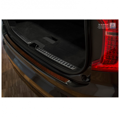 Protector De Paragolpes Acero Inox 'Deluxe' Volvo Xc90 2015- Black/Red-Black Carbon